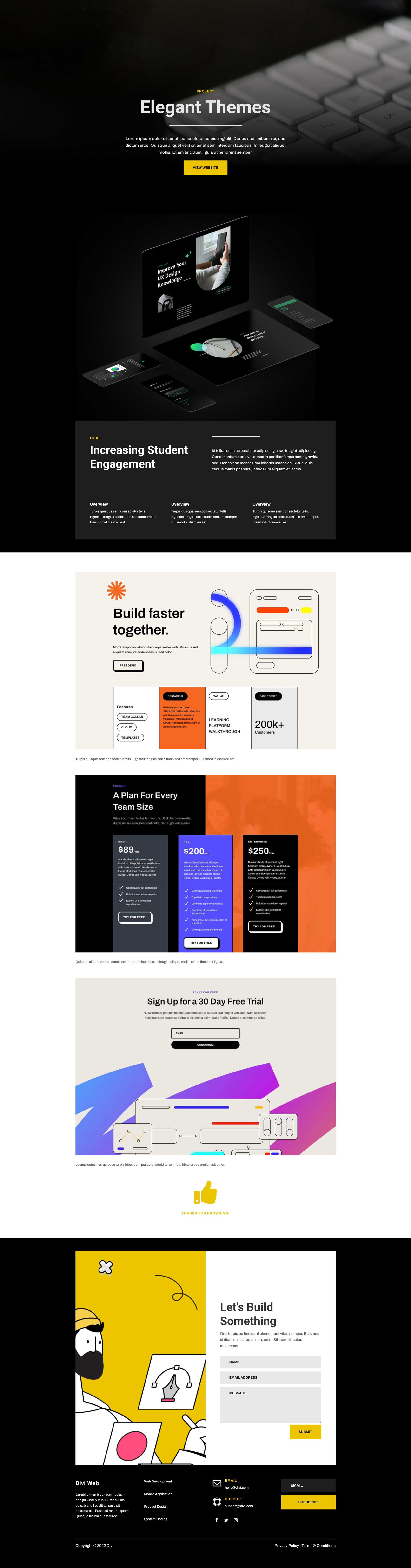 Web Developer Layout Pack for Divi