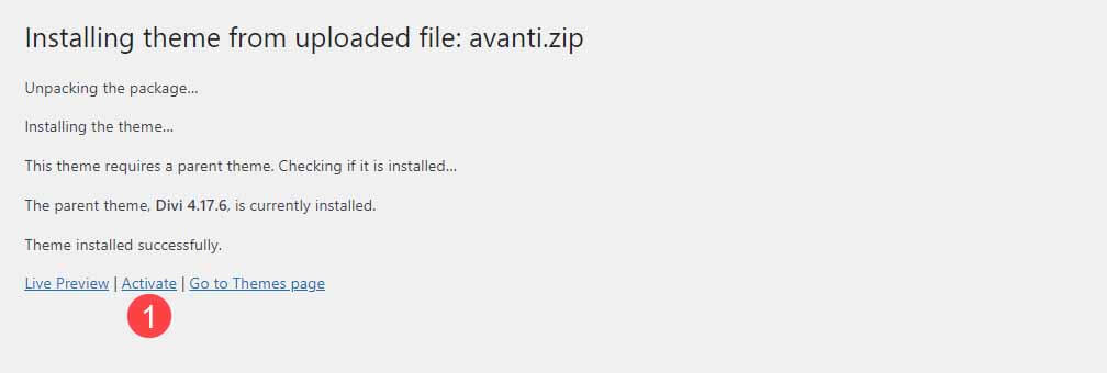 Installing Avanti