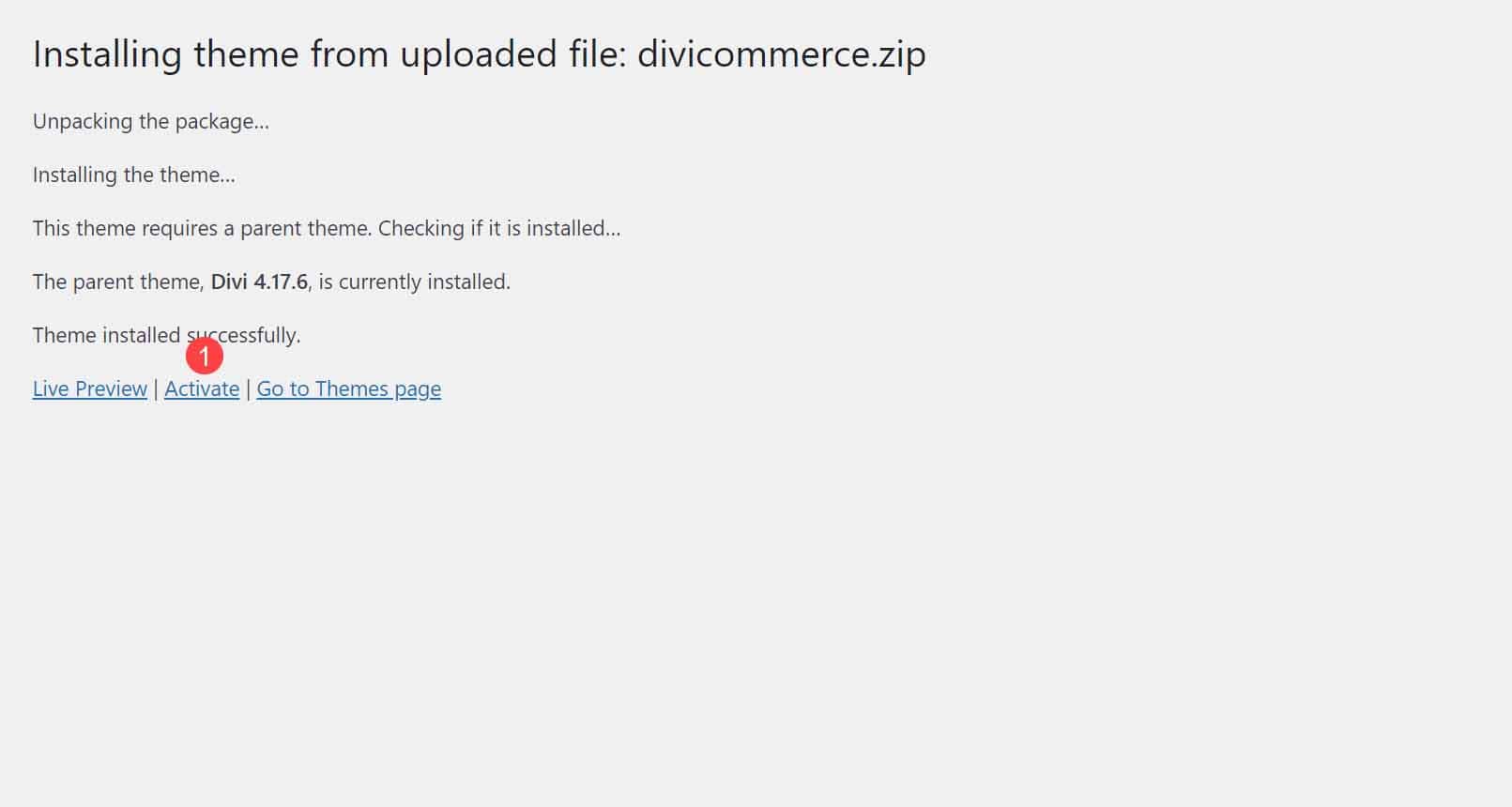 Installing DiviCommmerce