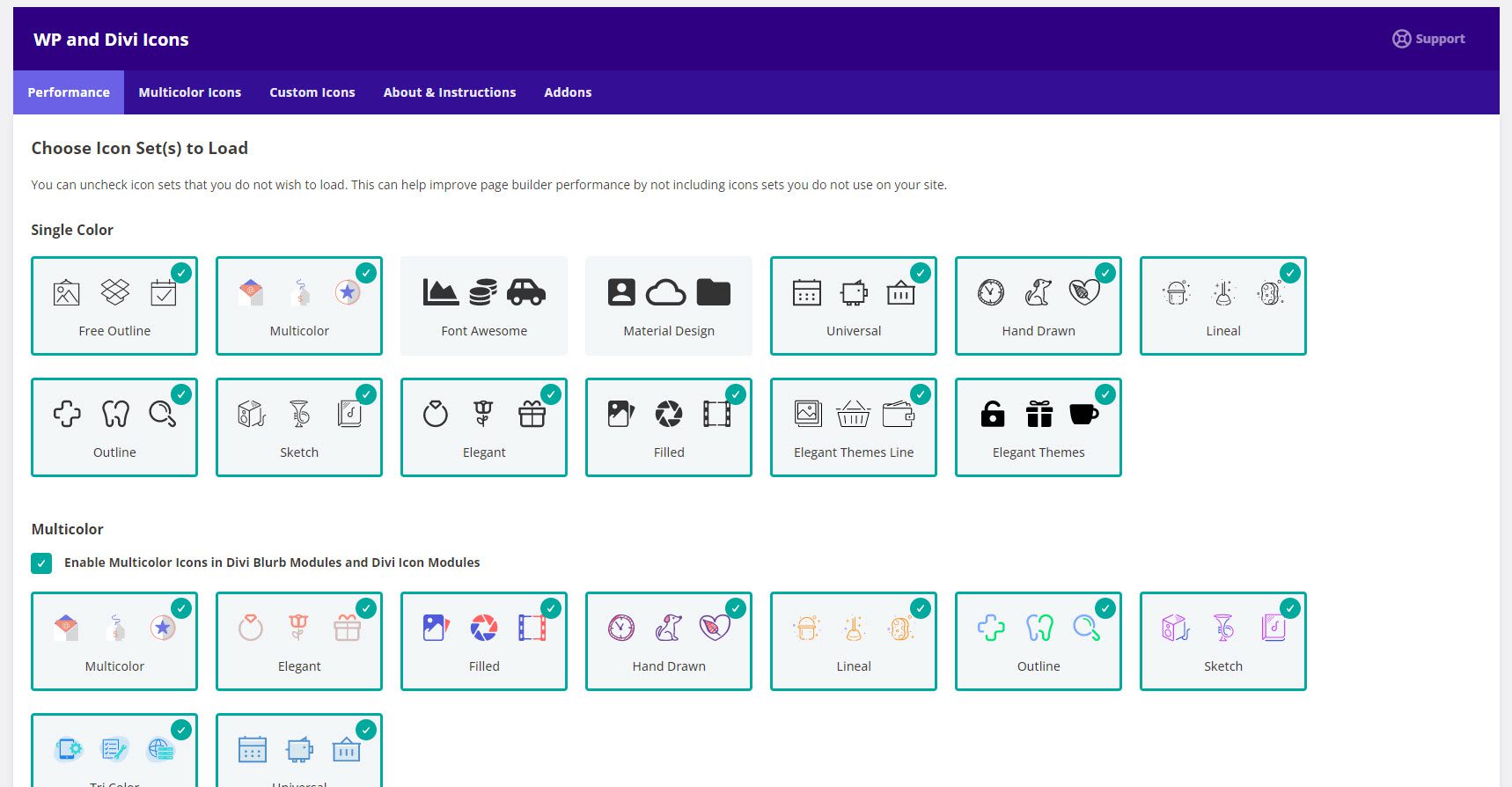 WP و Divi Icons Pro
