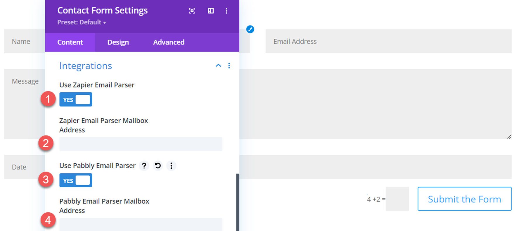 Divi Plugin Highlight Divi Contact Form Helper Integrations