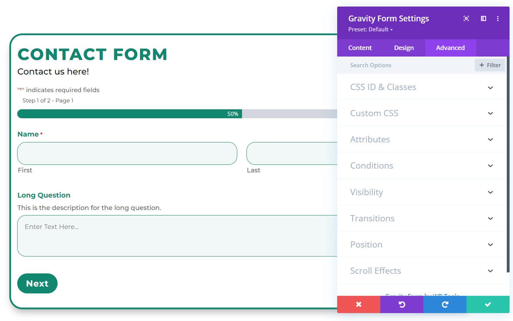 Divi Plugin Highlight Divi Gravity Forms Advanced