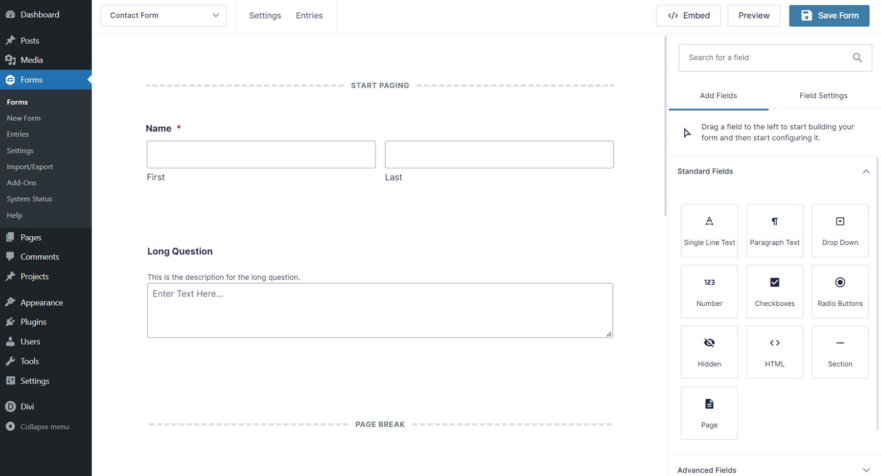 Divi Plugin Highlight Divi Gravity Forms Build Form