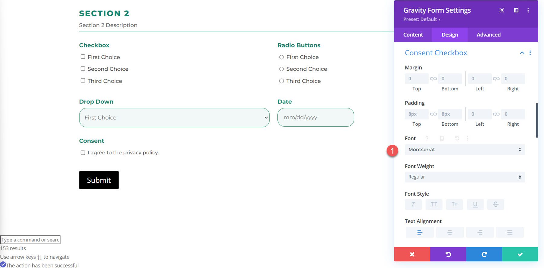 Divi Plugin Highlight Divi Gravity Forms Consent Checkbox