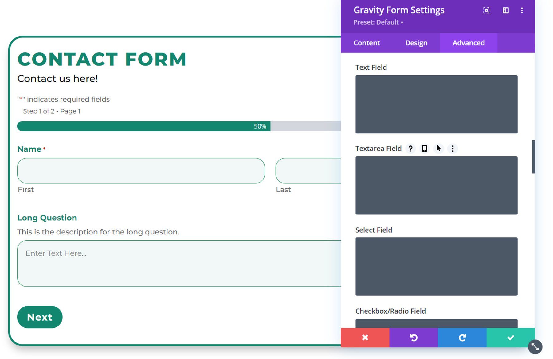 Divi Plugin Highlight Divi Gravity Forms Custom CSS 1