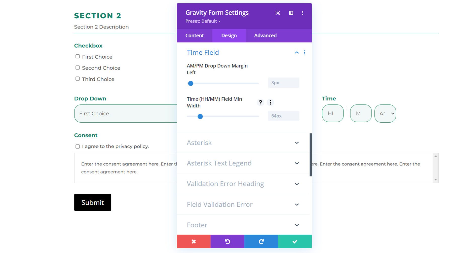 Divi Plugin Highlight Divi Gravity Forms Time