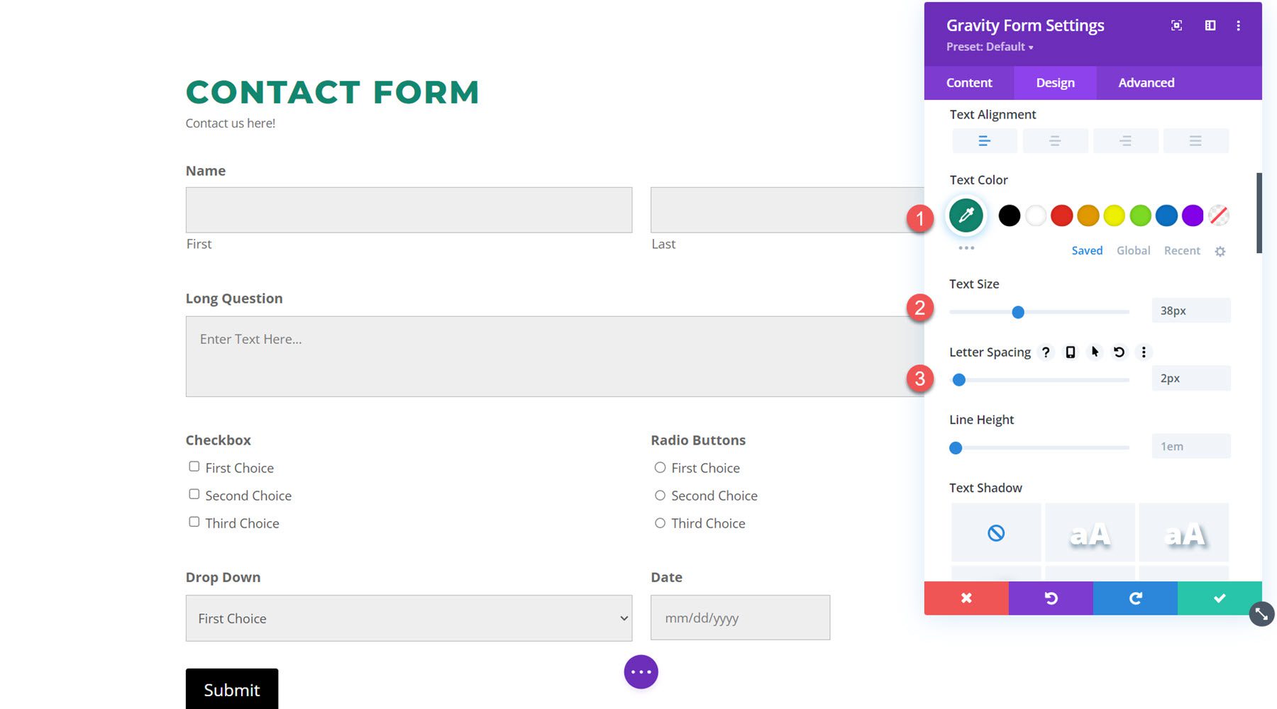 Divi Plugin Highlight Divi Gravity Forms Title Text