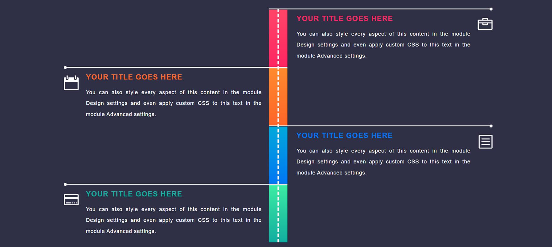 Divi Product Highlight Divi Timeline Layouts Pack Layout 79