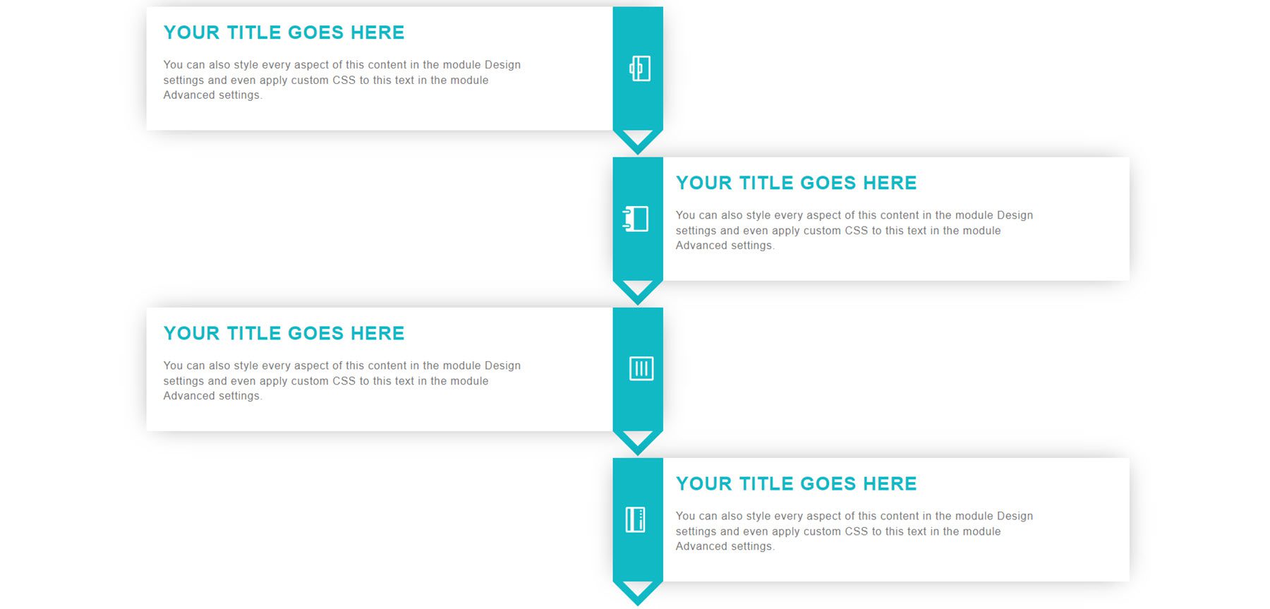 Divi Product Highlight Divi Timeline Layouts Pack Layout 98