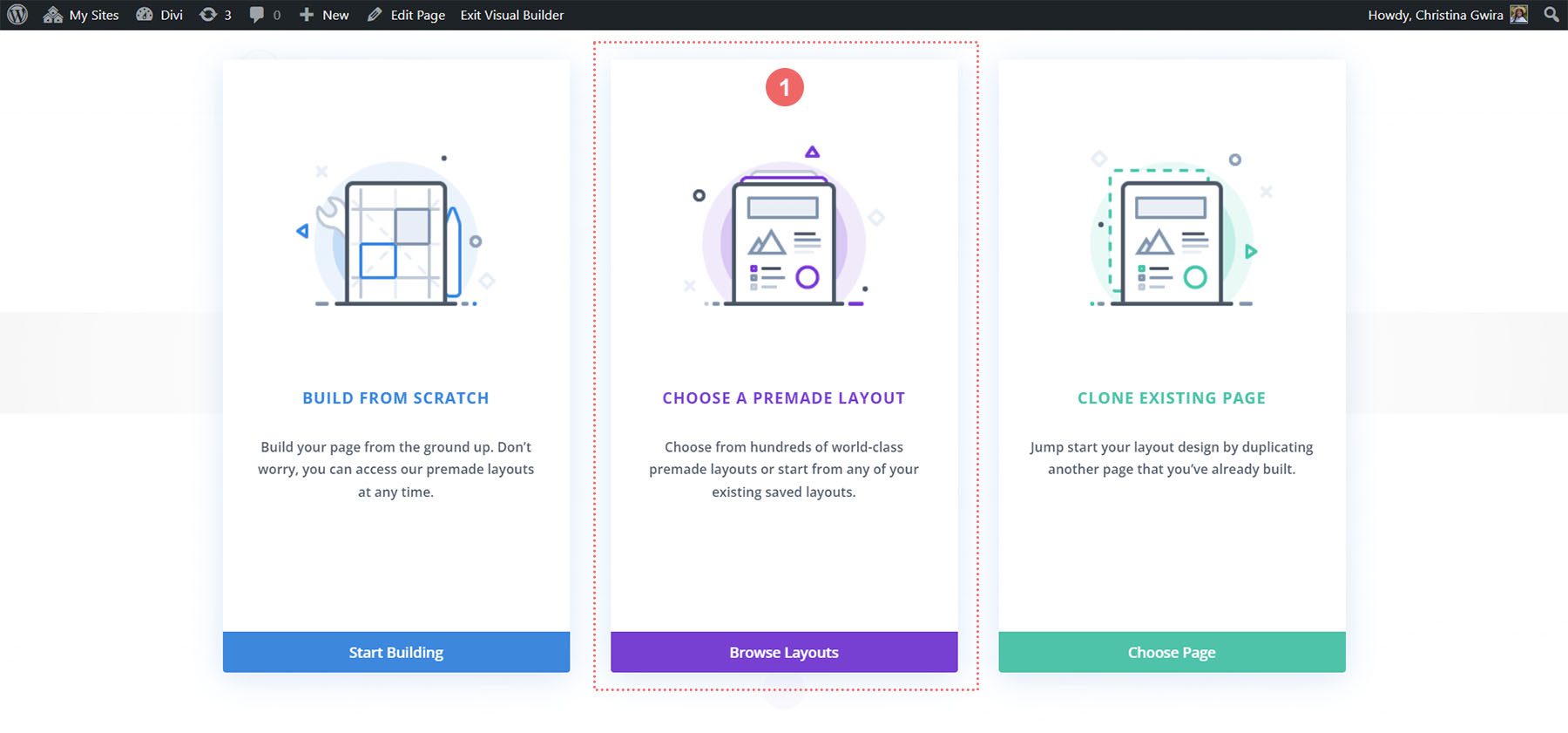 Choose a premade layout