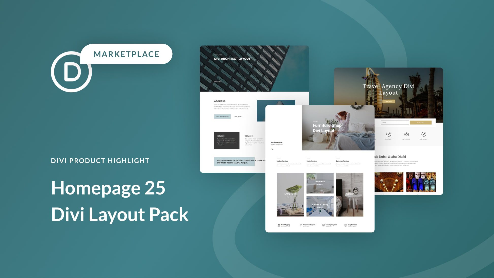 Divi Plugin Highlight: Homepage 25 Divi Layout Pack