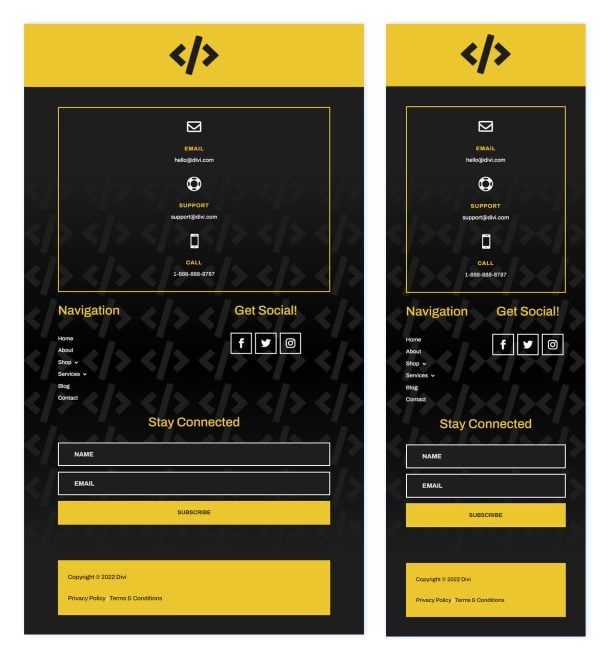 Download a FREE Header & Footer for Divi's Web Developer Layout Pack