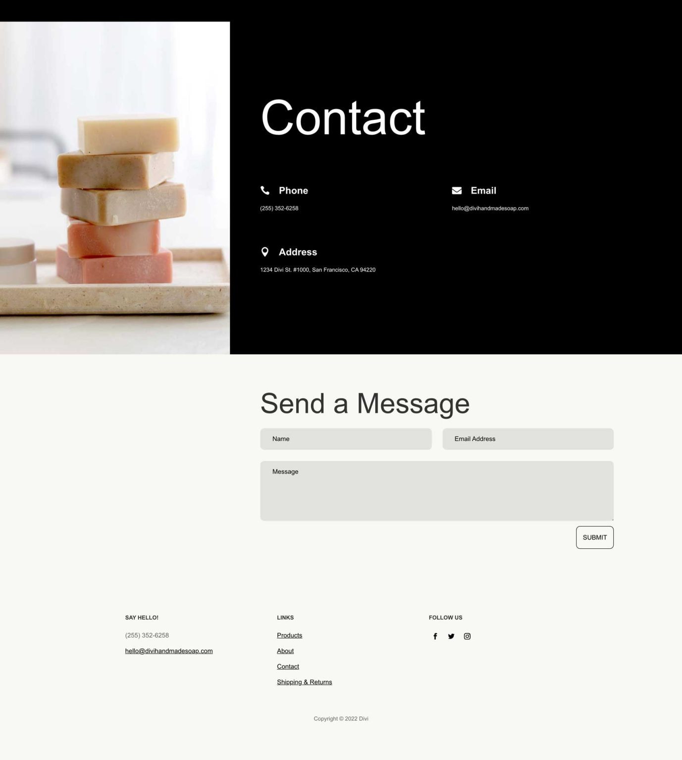 Get a Free Handmade Soap Layout Pack for Divi