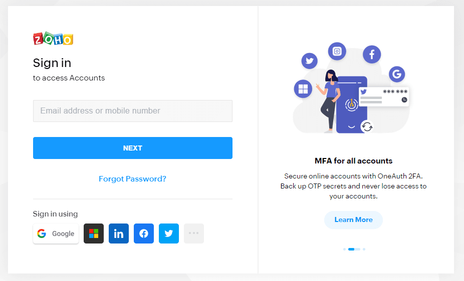 از وردپرس وارد Zoho شوید