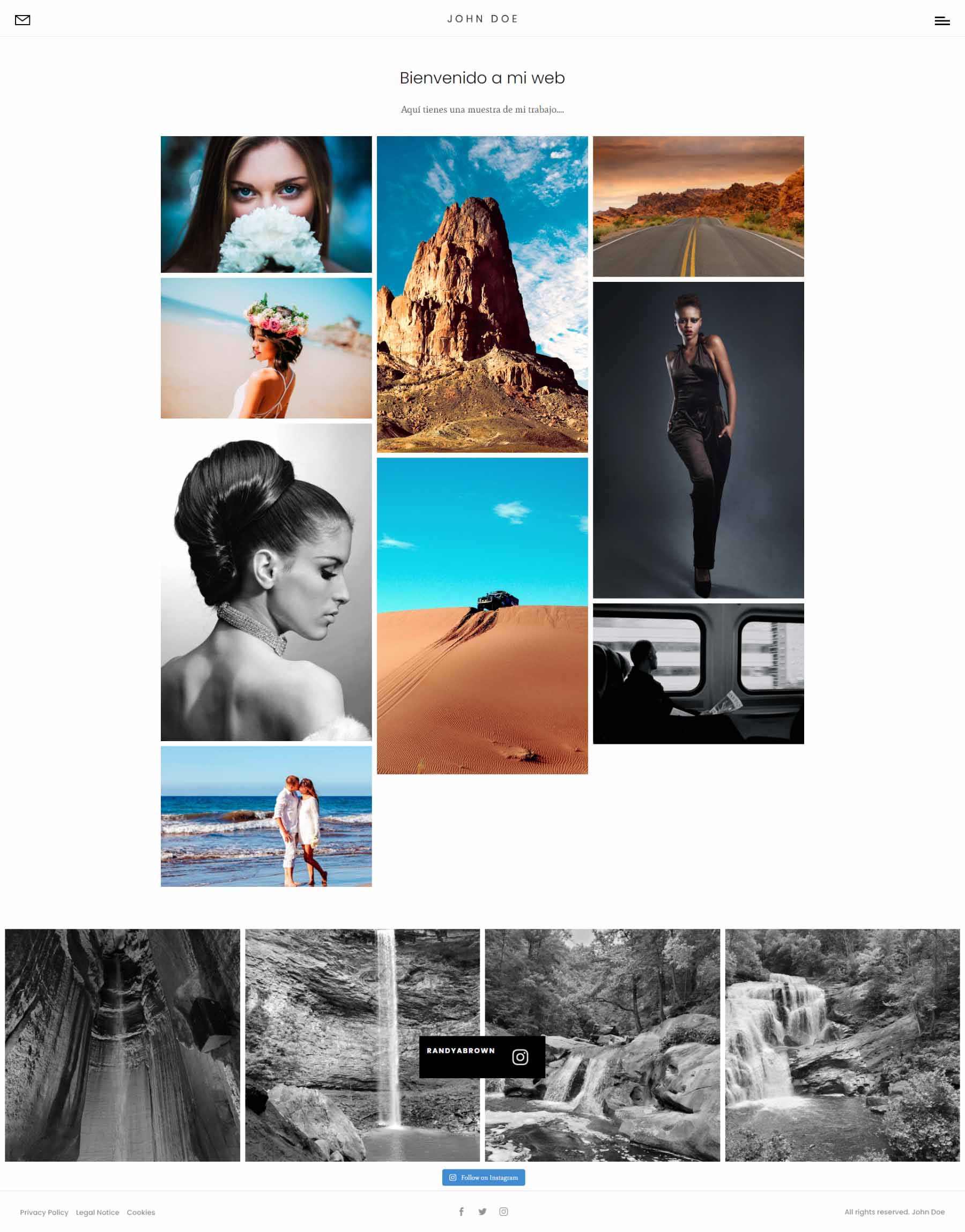 Divi Photography Portfolio - صفحات اصلی