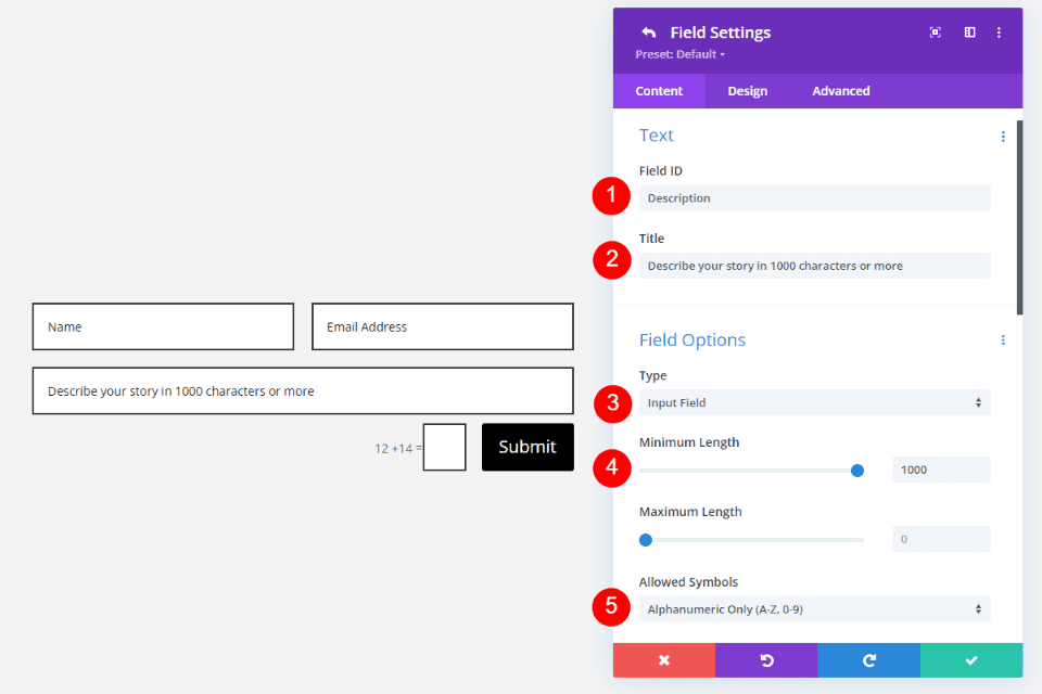 Why Set a Minimum Length for Contact Form Fields