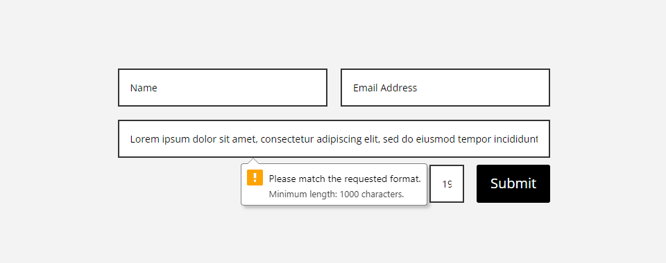 How to Set a Minimum Length for Contact Form Fields