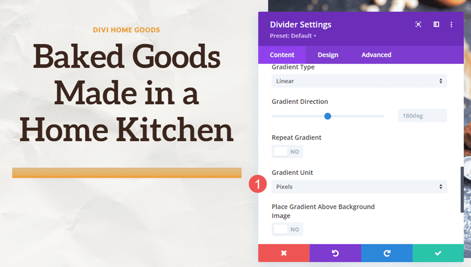 Gradient Divider Example One