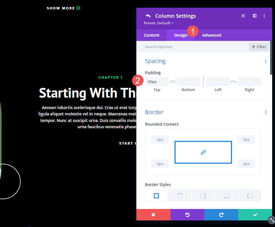 Gradient Divider Example Two