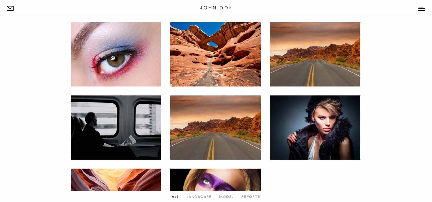 Divi Photography Portfolio- Portfolio Pages