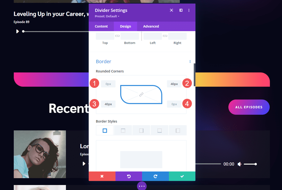 Gradient Divider Example Three