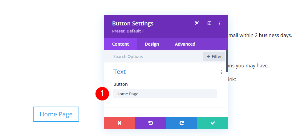 Create a Page with a Custom Message