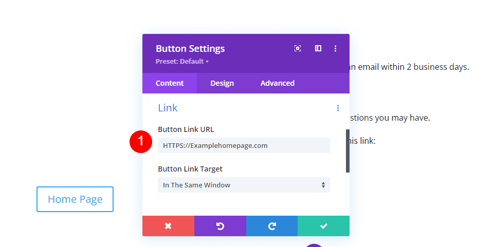 Create a Page with a Custom Message