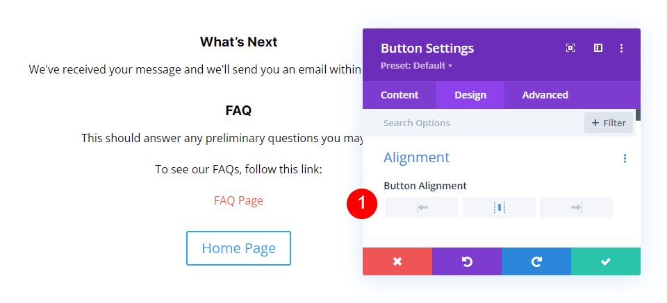 Create a Page with a Custom Message