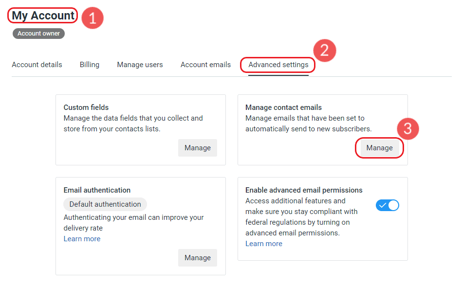 Constant Contact How to Turn on Confirm Optin