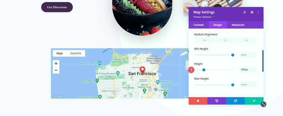 Divi Enlarge Map On Scroll With Scroll Effects Height
