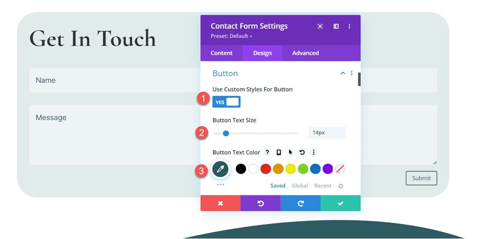 Divi Include Multiple Email Addresses In Contact Form Module Button Styles