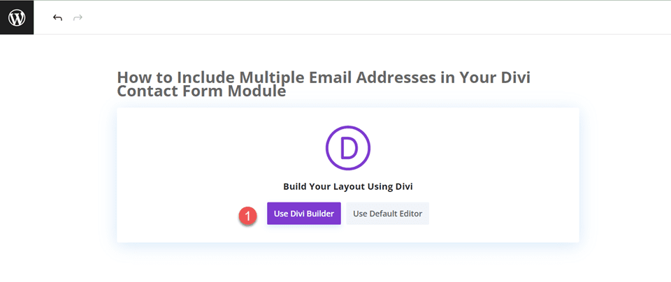 Divi Include Multiple Email Addresses In Contact Form Module Use Builder