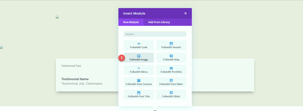 Divi Matching Portfolio and Projects Fullwidth Image Module