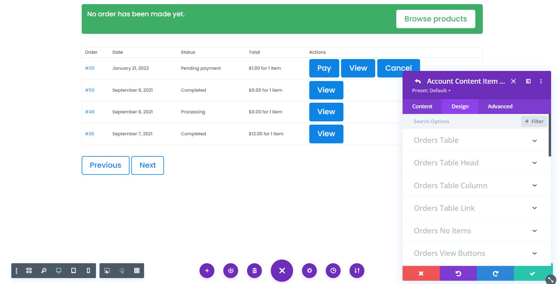 Divi Plugin Highlight Divi Shop Builder Orders