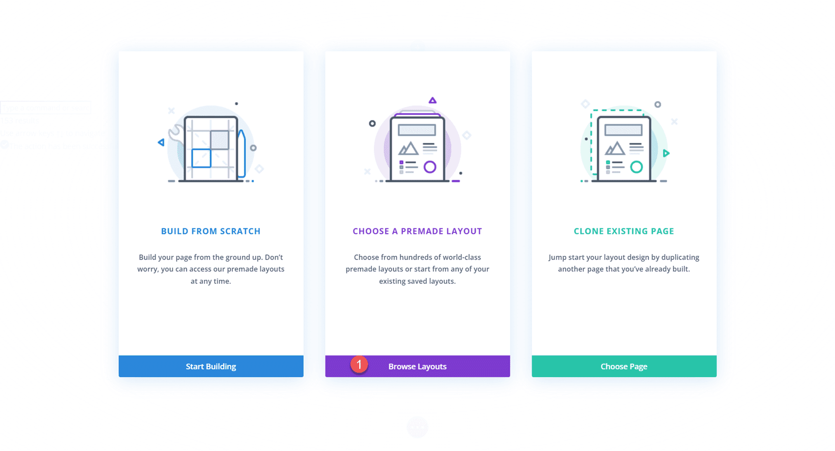 Divi Reveal Options کشویی فرم تماس مشاهده طرح بندی