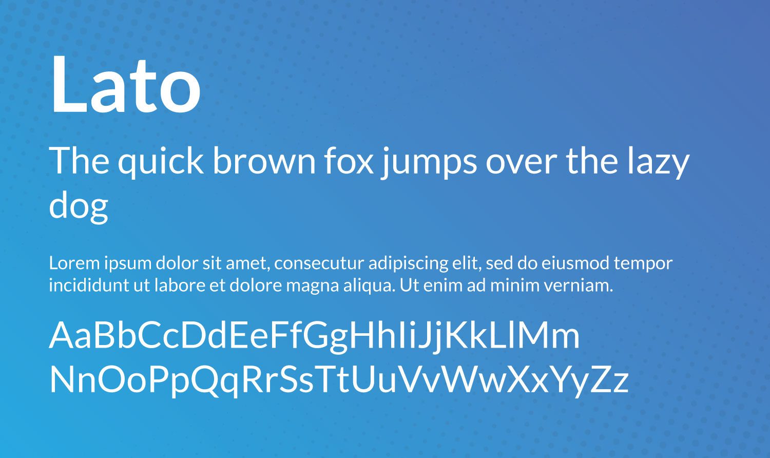 Lato Google font