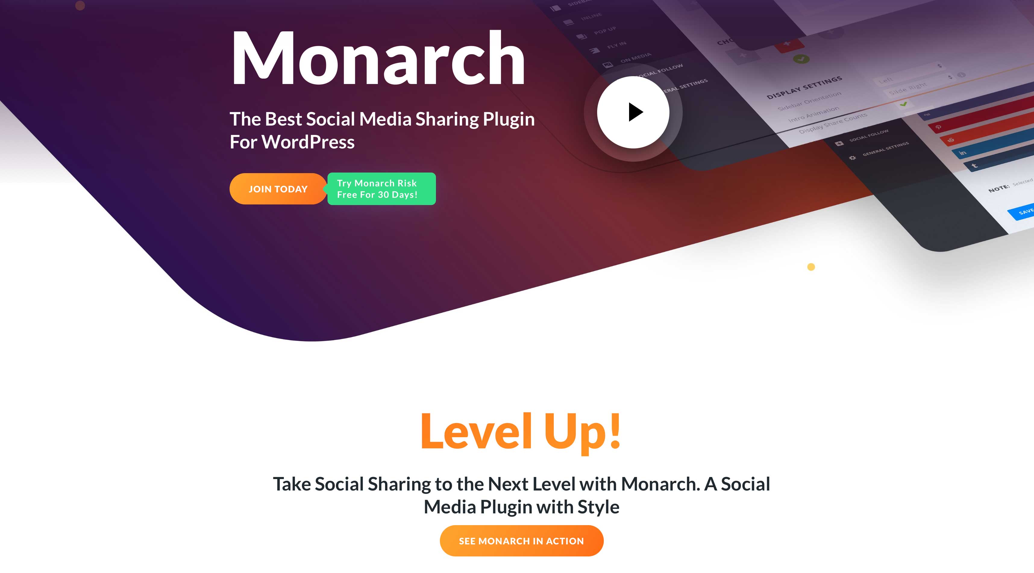 Monarch social sharing