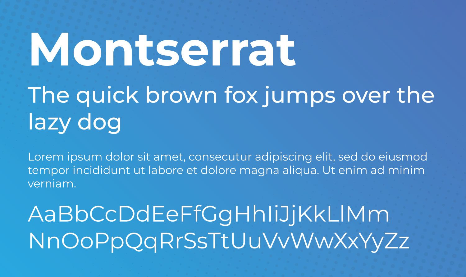 Montserrat Google font