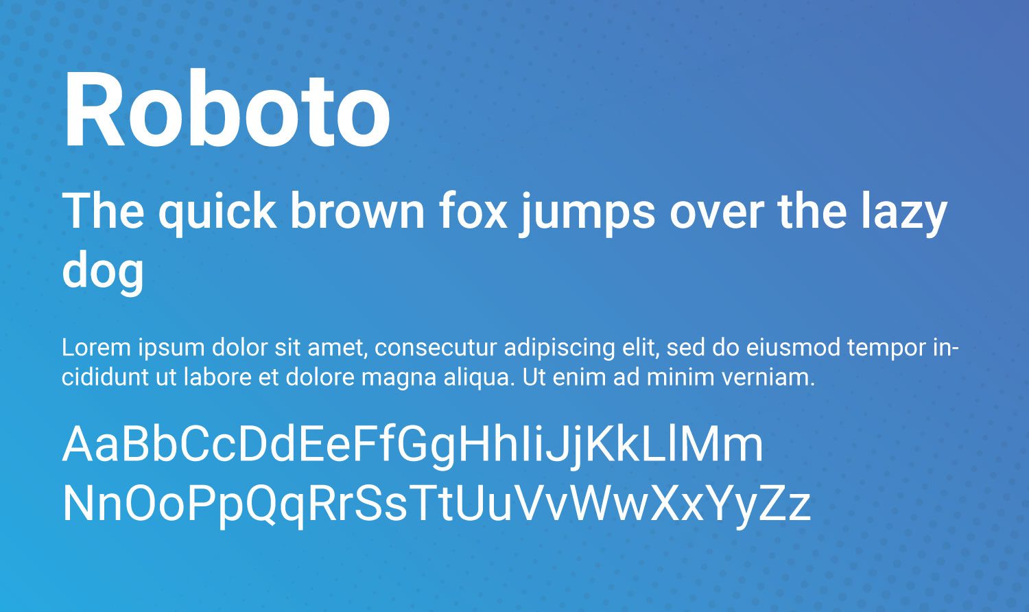 Roboto font