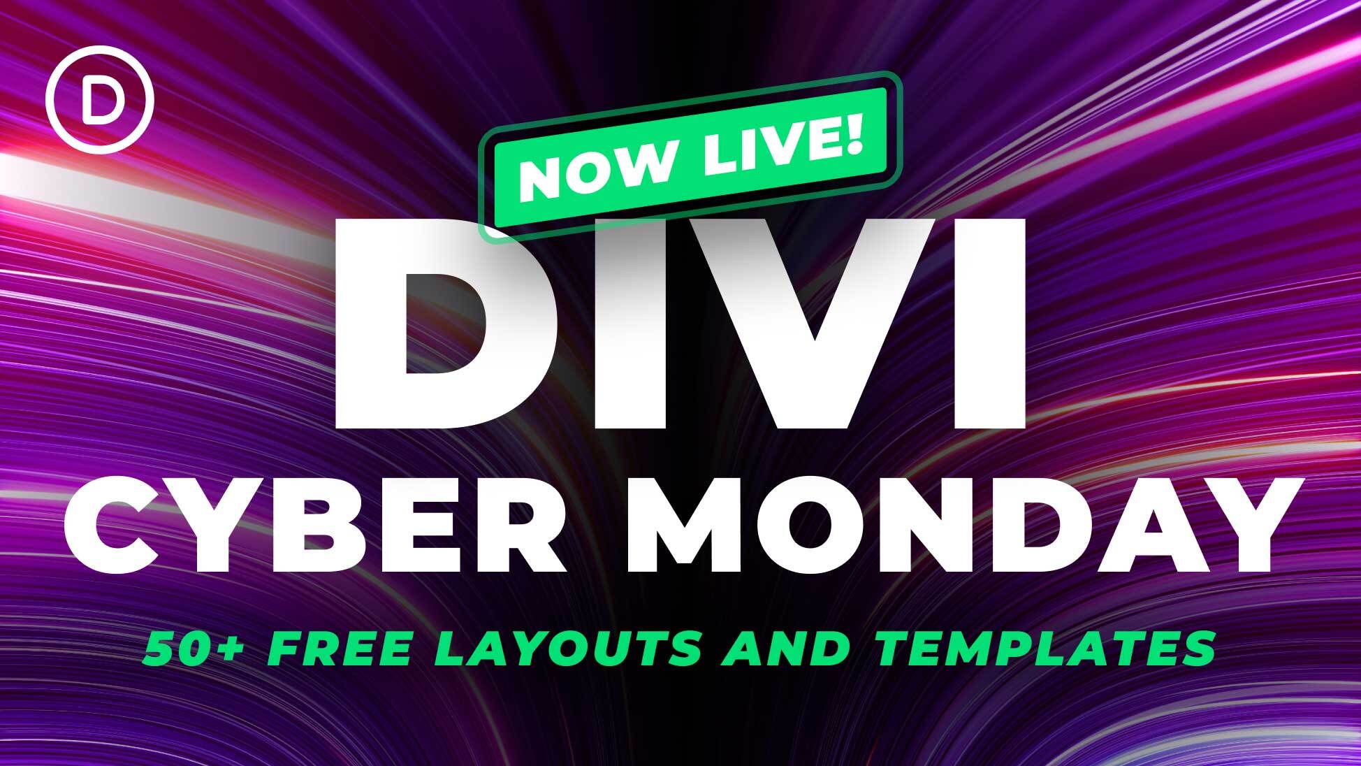 Check Out the FREE Divi Cyber Monday Template and Layout Packs