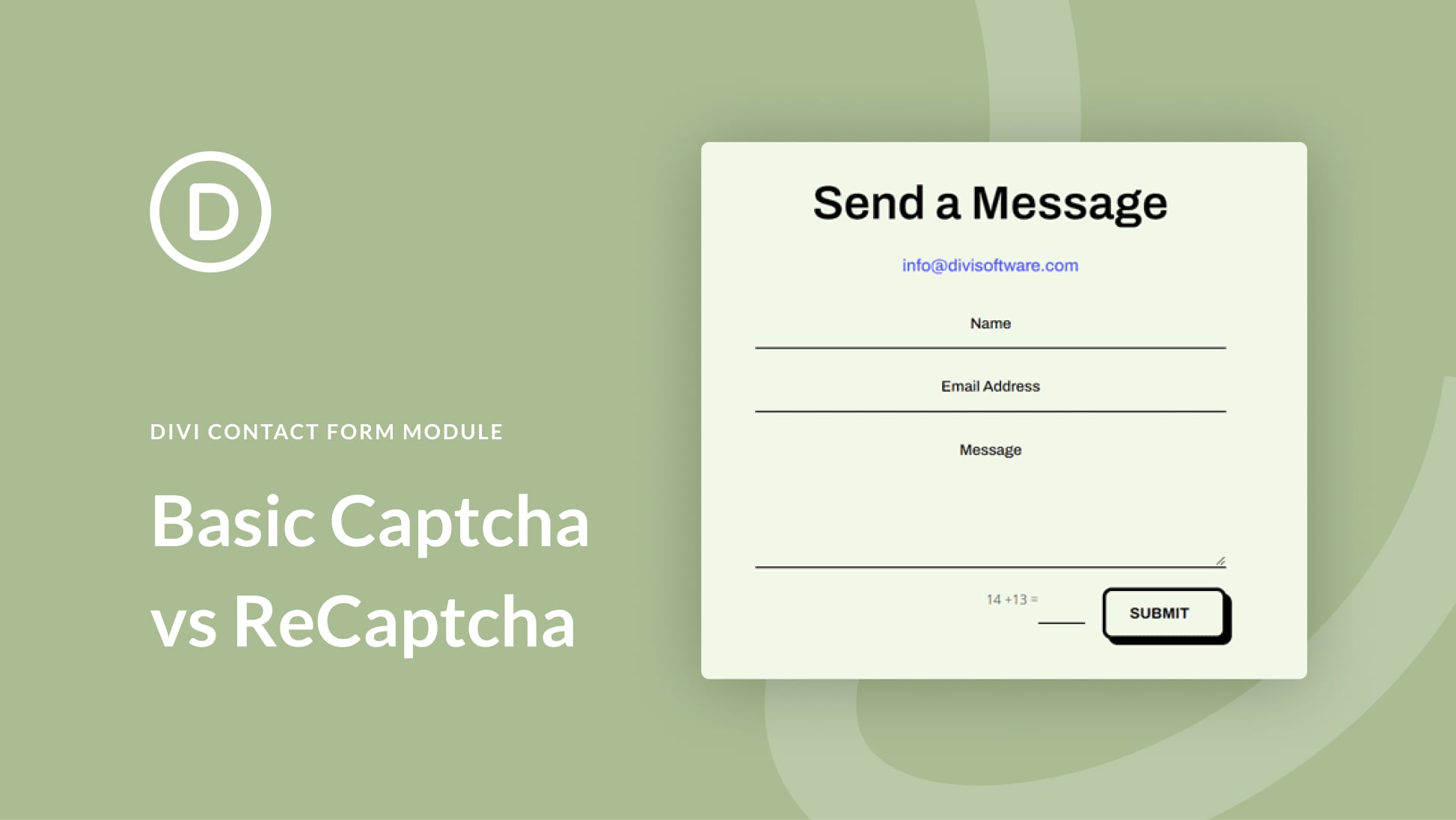Using Basic Captcha vs ReCaptcha in Divi’s Contact Form Module