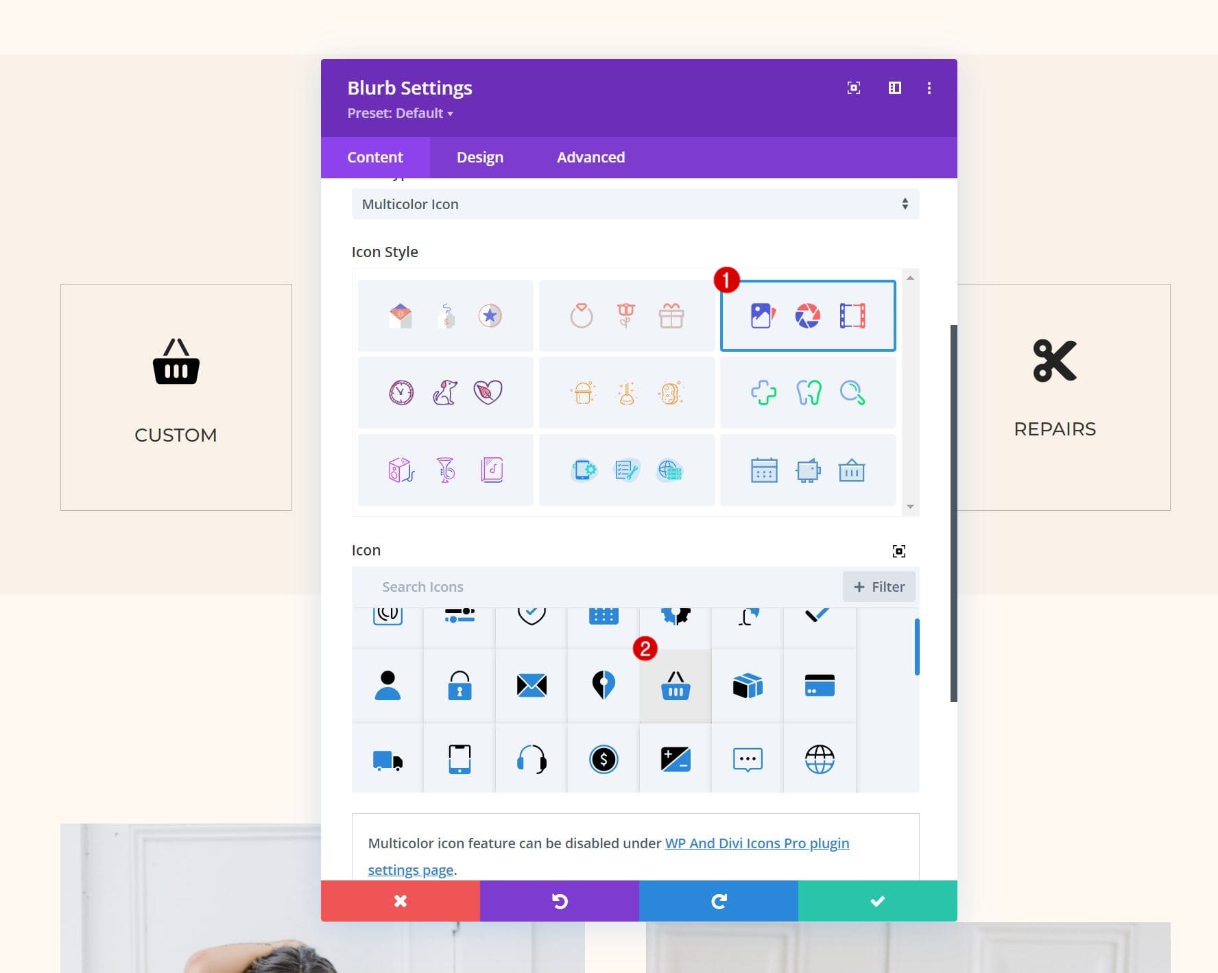 آموزش WP و Divi Icons Pro