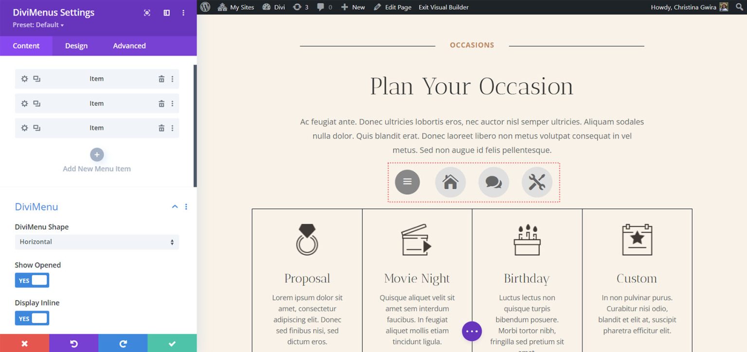 Divi Plugin Highlight DiviMenus
