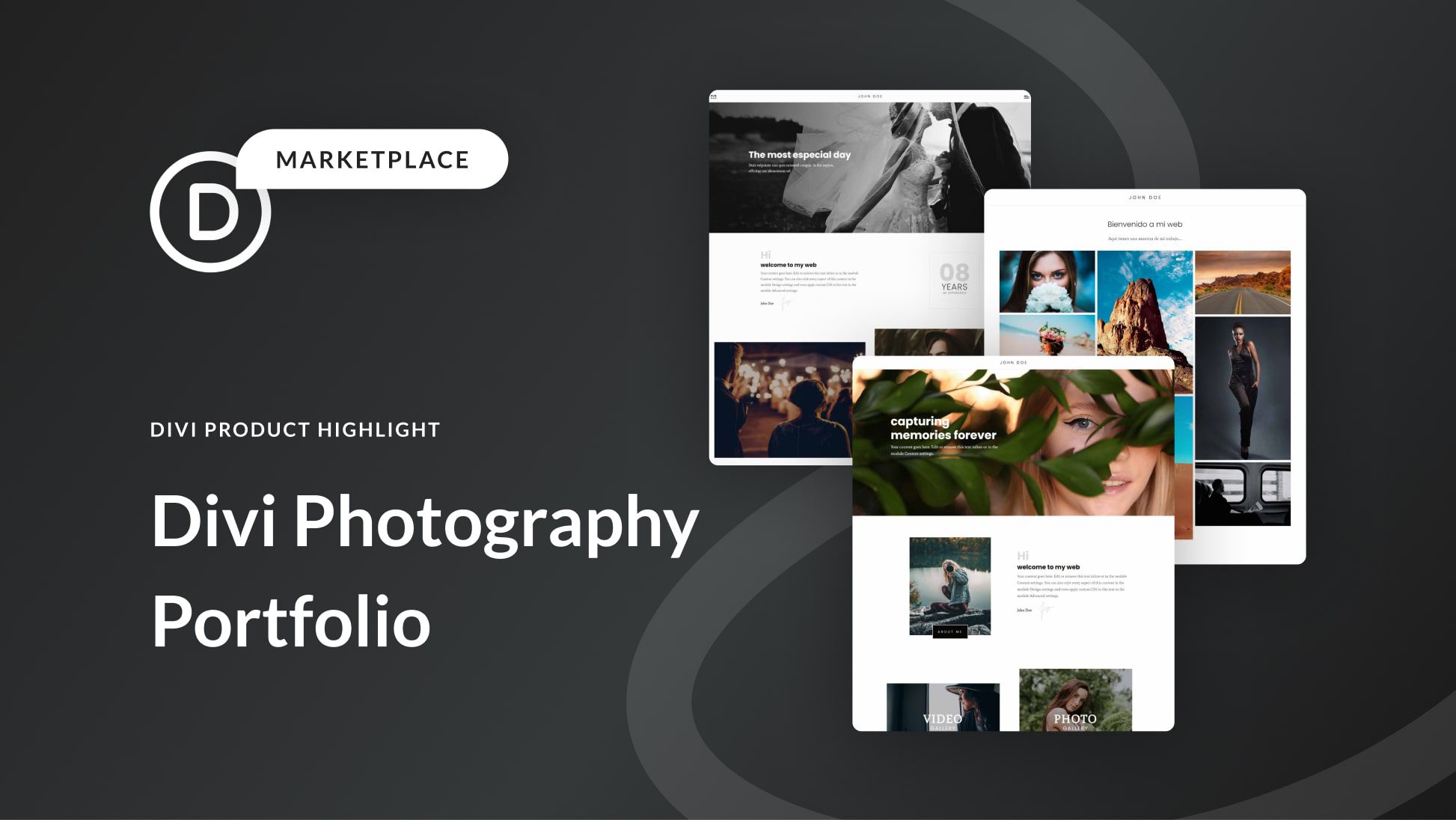 Divi Photography Portfolio – Divi Child Theme Overview