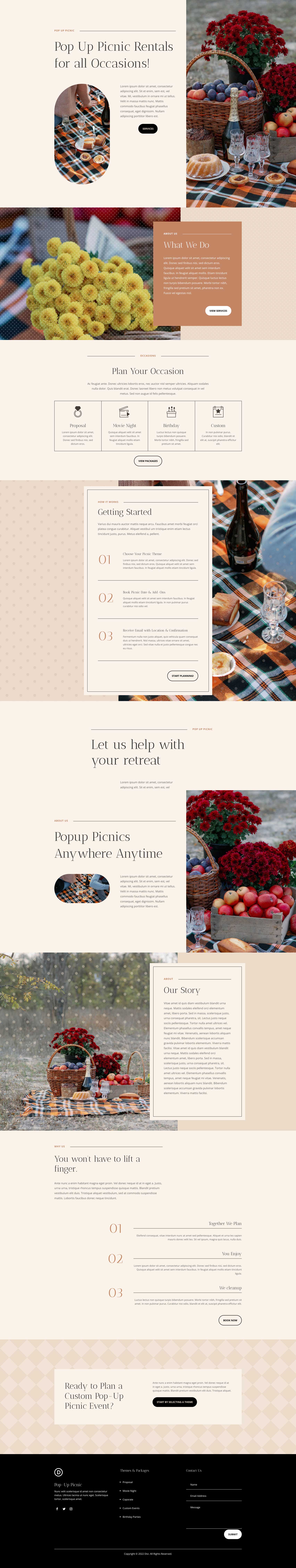 Popup Picnic Pack for Divi