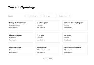 تابلوی کار ساخته شده با WP Job Openings