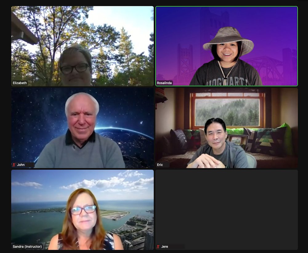 screenshot of Divi Sacramento virtual attendees