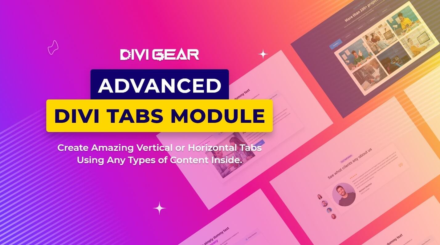 ماژول پیشرفته Divi Tabs