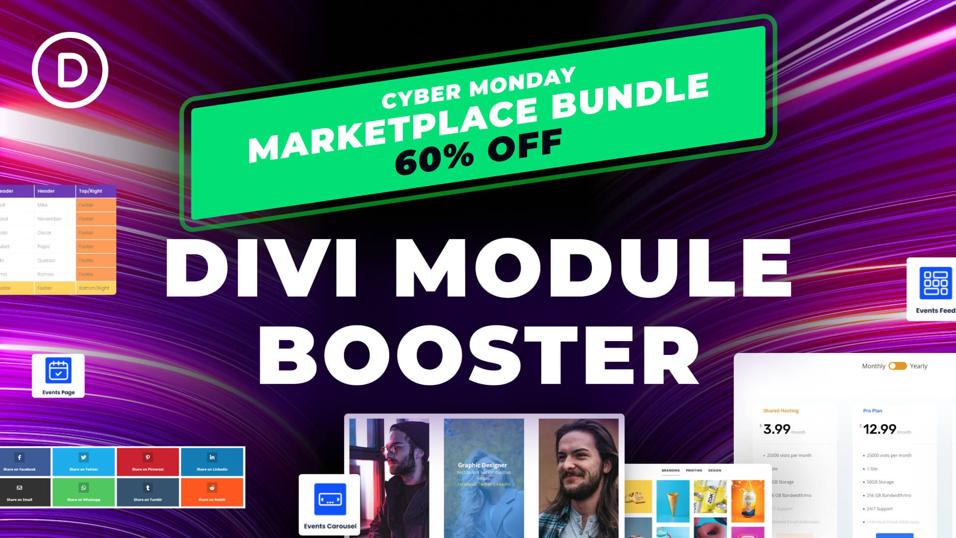 Introducing the NEW Divi Cyber Monday Module Booster Bundle
