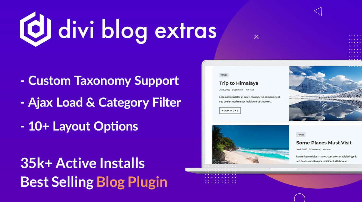 موارد اضافی وبلاگ Divi